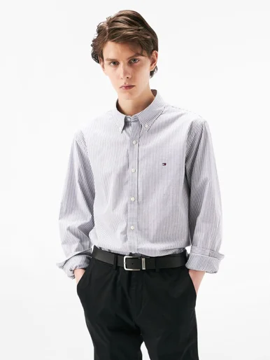 TOMMY HILFIGER Áo Sơ Mi Nam Tay Dài LW Oxford Stripe L/S Shirts