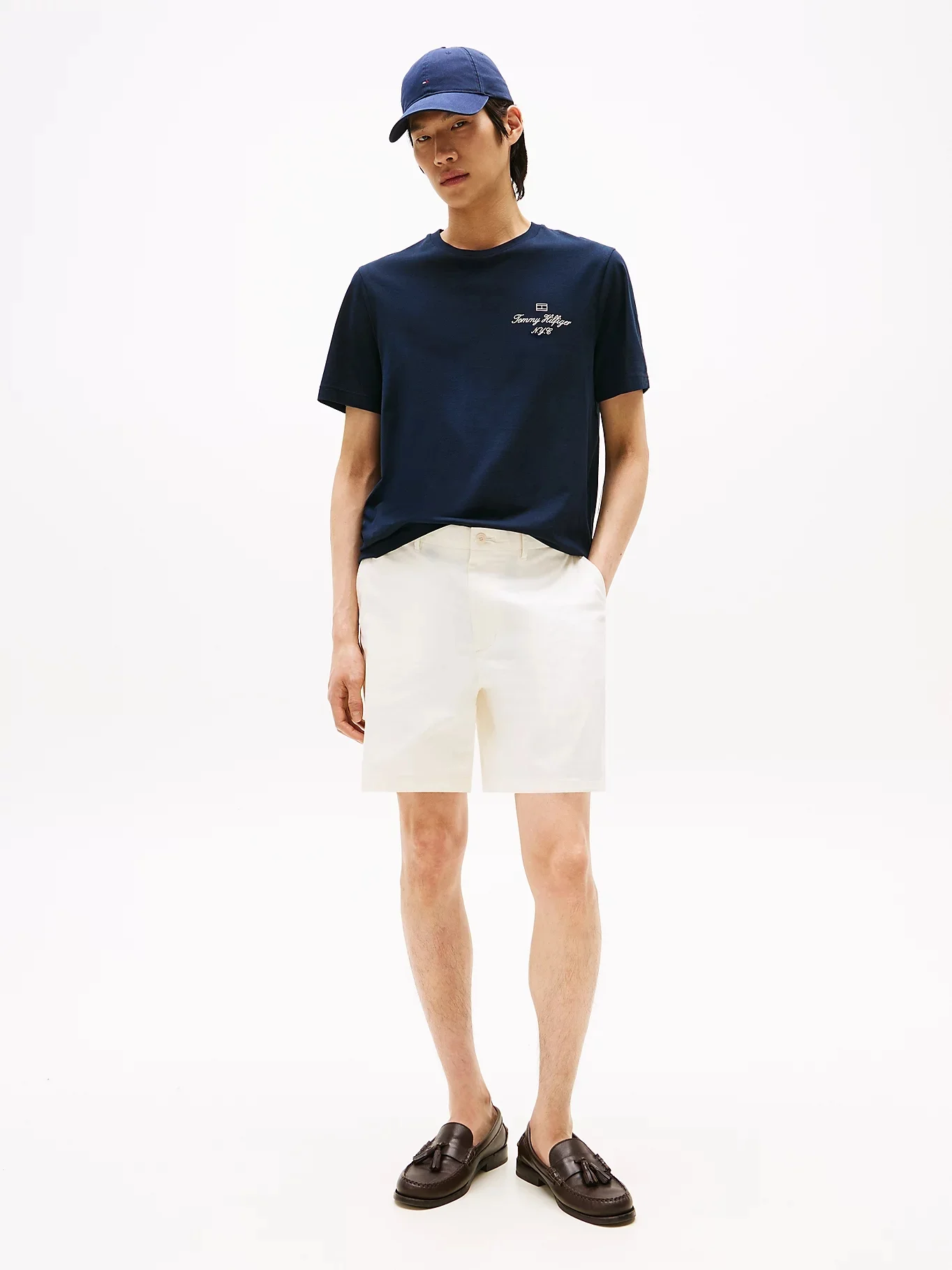 TOMMY HILFIGER Áo Thun Nam Tay Ngắn Outline Flag Script Tee
