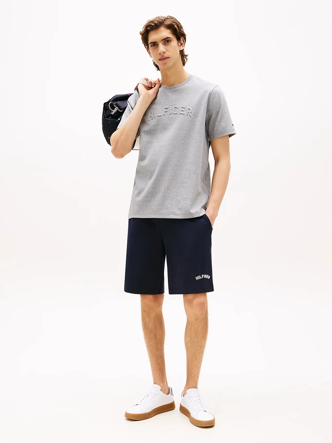 TOMMY HILFIGER Áo Thun Nam Tay Ngắn Hilfiger Arch Embossed Tee