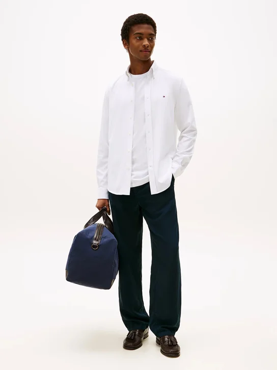 TOMMY HILFIGER Áo Sơ Mi Nam Tay Dài Performance Knit Solid LS Shirt