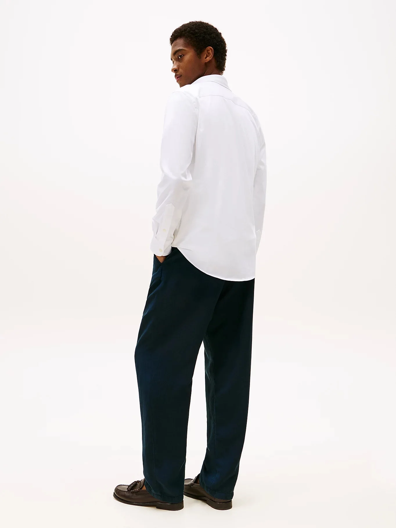 TOMMY HILFIGER Áo Sơ Mi Nam Tay Dài Performance Knit Solid LS Shirt