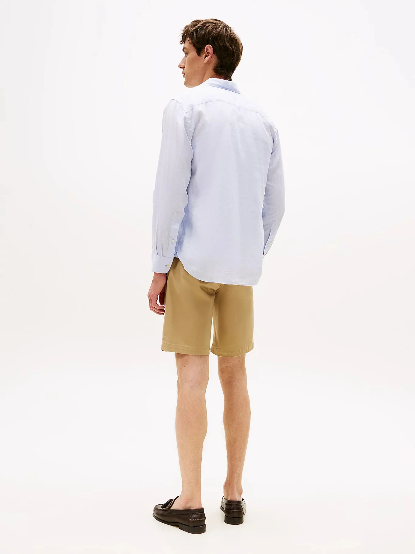 TOMMY HILFIGER Áo Sơ Mi Nam Tay Dài Piece Dye Linen RF Shirt