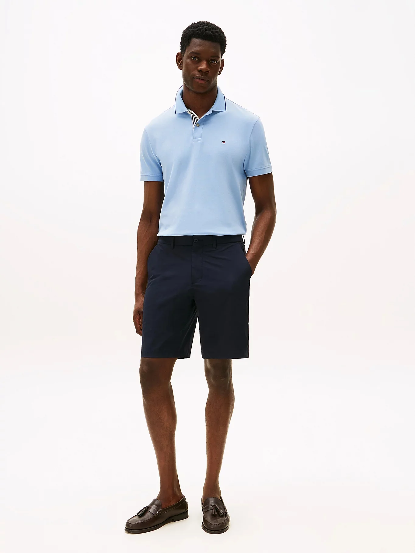 TOMMY HILFIGER Áo Polo Nam Tay Ngắn Seas Placket Intrest Reg Polo