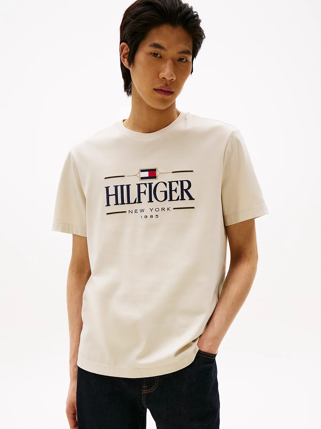 TOMMY HILFIGER Áo Thun Nam Tay Ngắn Icon Hilfiger Tee
