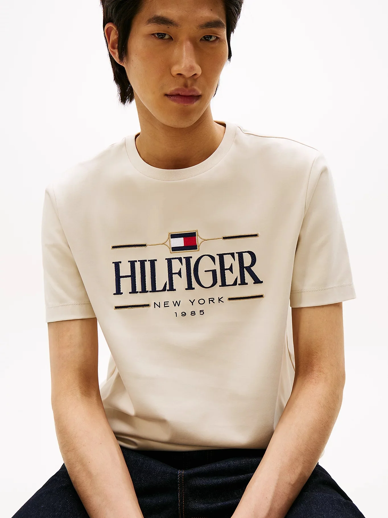 TOMMY HILFIGER Áo Thun Nam Tay Ngắn Icon Hilfiger Tee