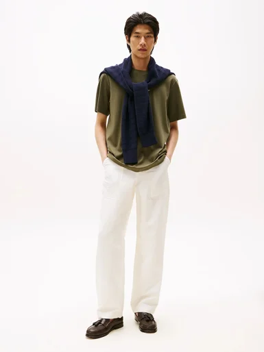 TOMMY HILFIGER Áo Thun Nam Tay Ngắn Seasonal Flag Logo Tee