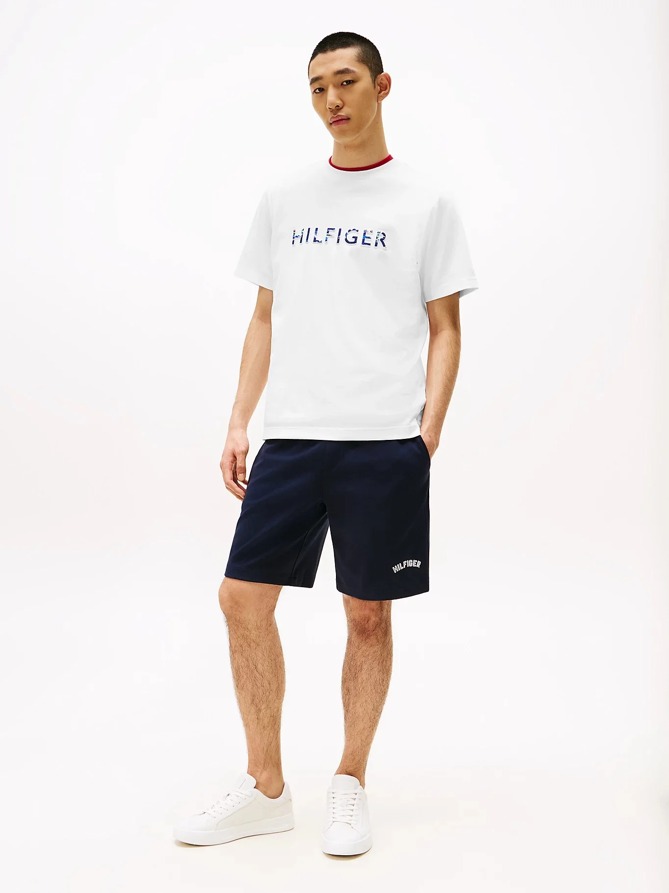 TOMMY HILFIGER Áo Thun Nam Tay Ngắn Hilfiger Embossed Logo Tee