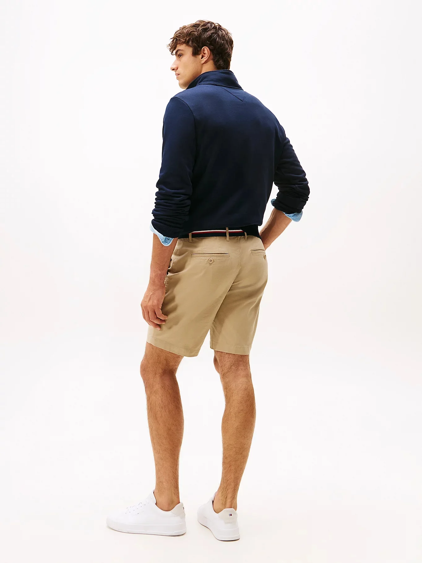 TOMMY HILFIGER Quần Ngắn Nam Brooklyn Ess Twill Belt Short
