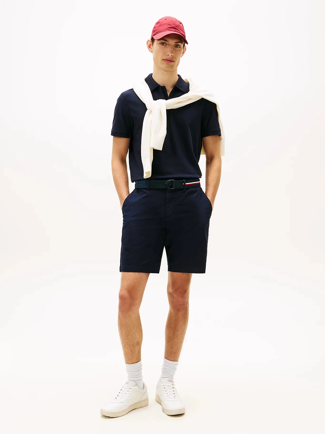 TOMMY HILFIGER Áo Polo Nam Tay Ngắn DC Performance Zip Polo