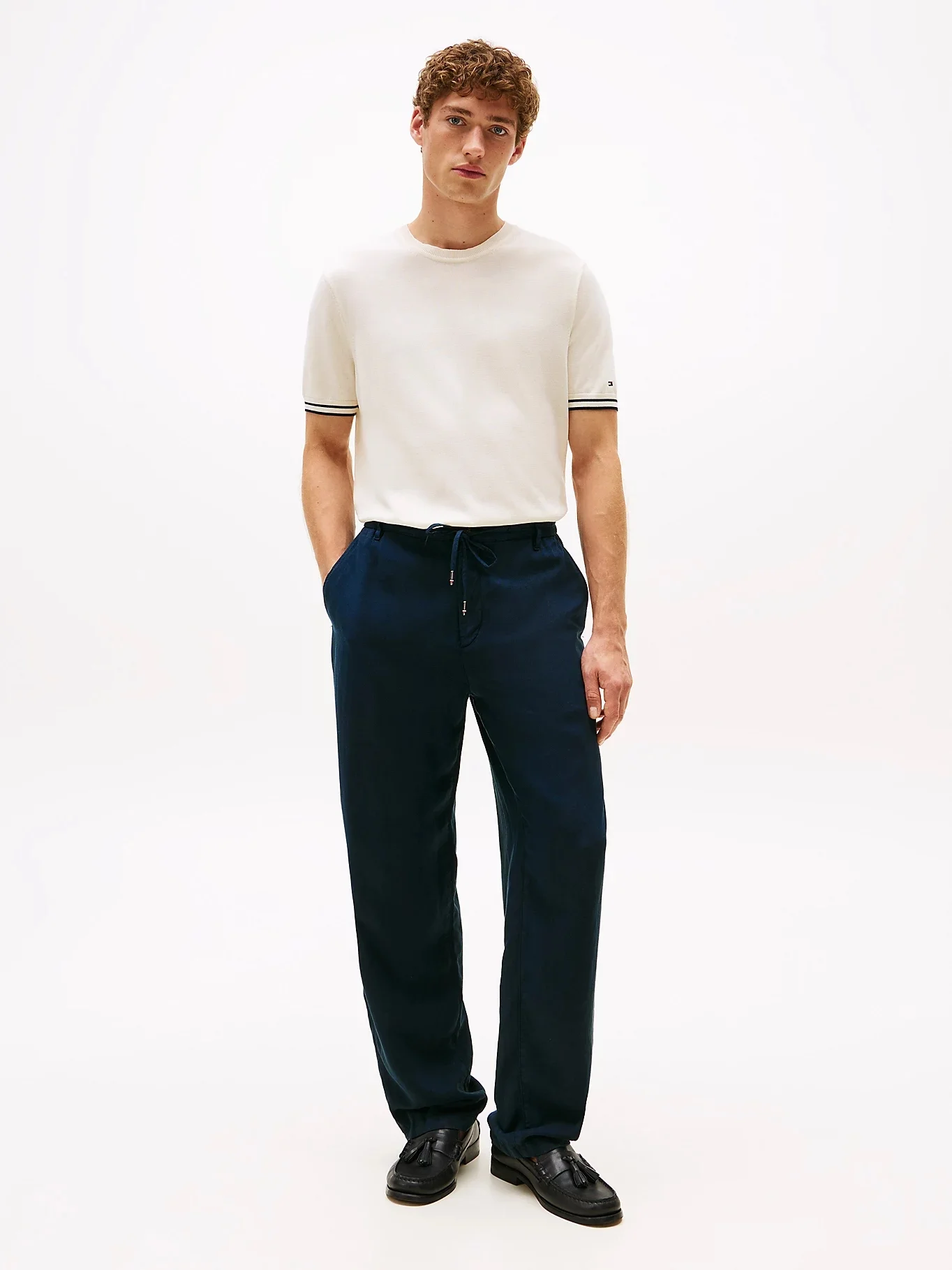 TOMMY HILFIGER Áo Thun Nam Tay Ngắn DC Tipping Stripe T-Shirt