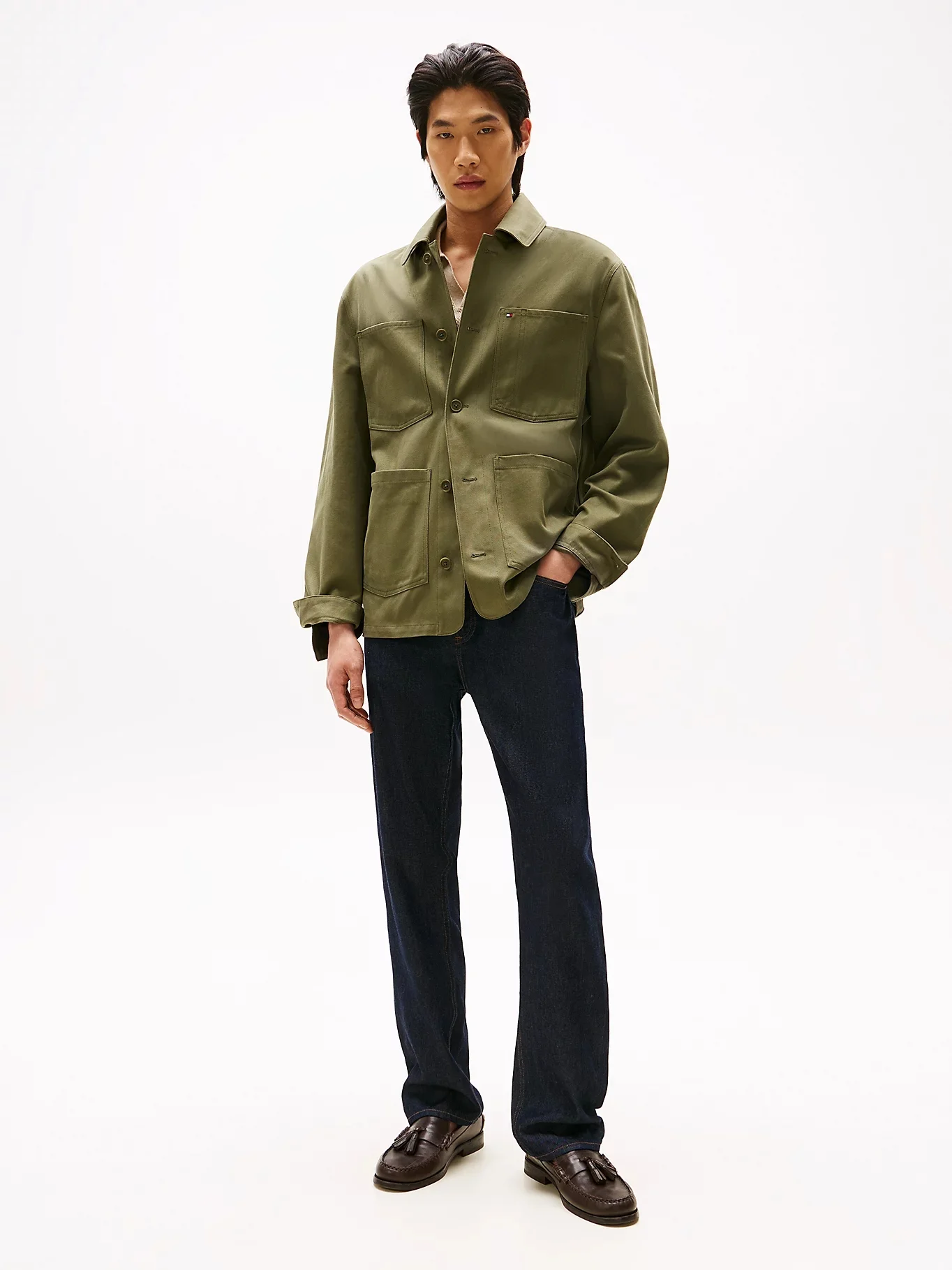 TOMMY HILFIGER Quần Jeans Nam Mercer Lyocell Rgd Denim Rinse