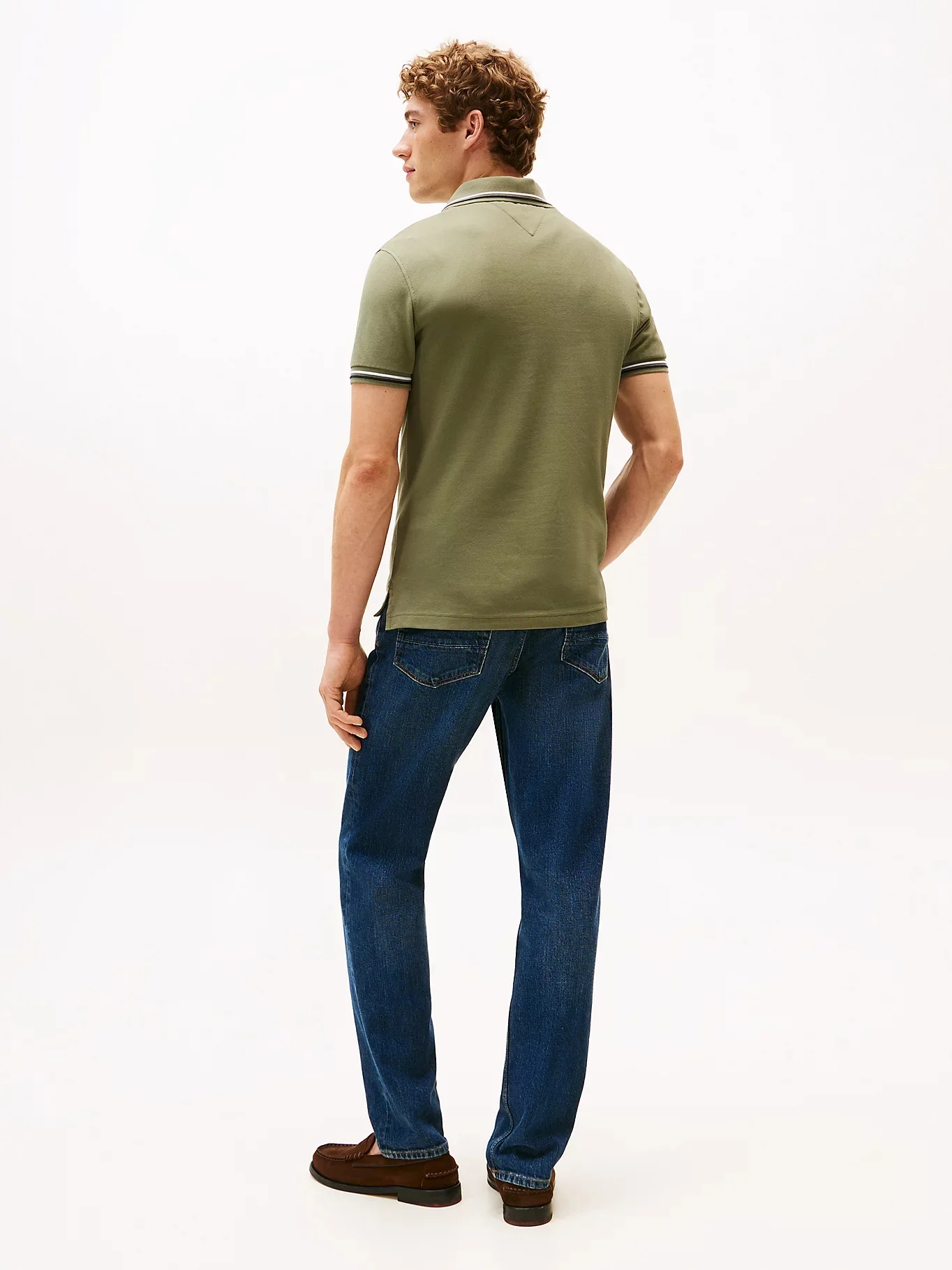 TOMMY HILFIGER Áo Polo Nam Tay Ngắn Tipped Slim Fit Seasonal Polo