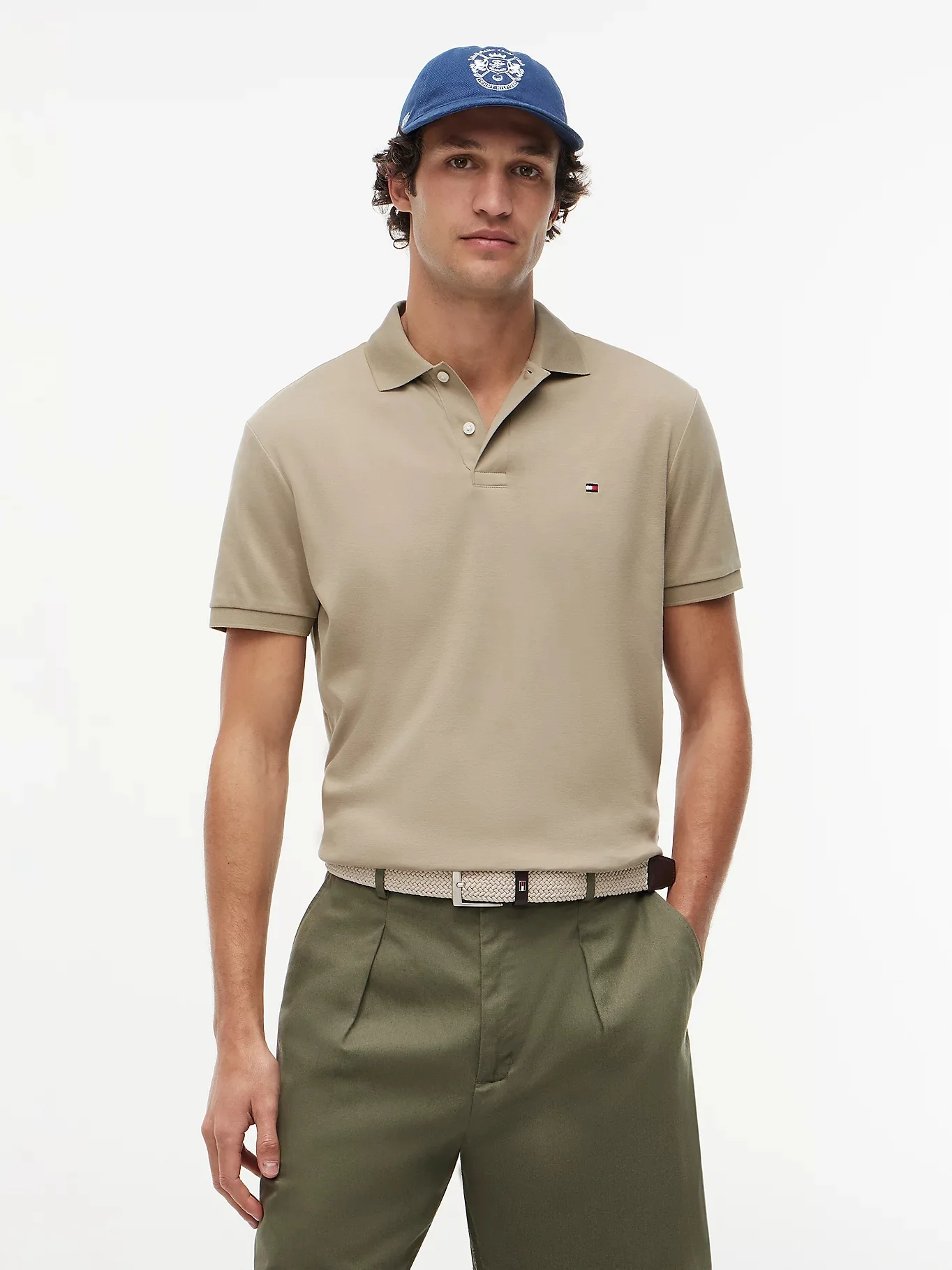 TOMMY HILFIGER Áo Polo Nam Tay Ngắn Liquid Cotton Reg Ssnl Polo