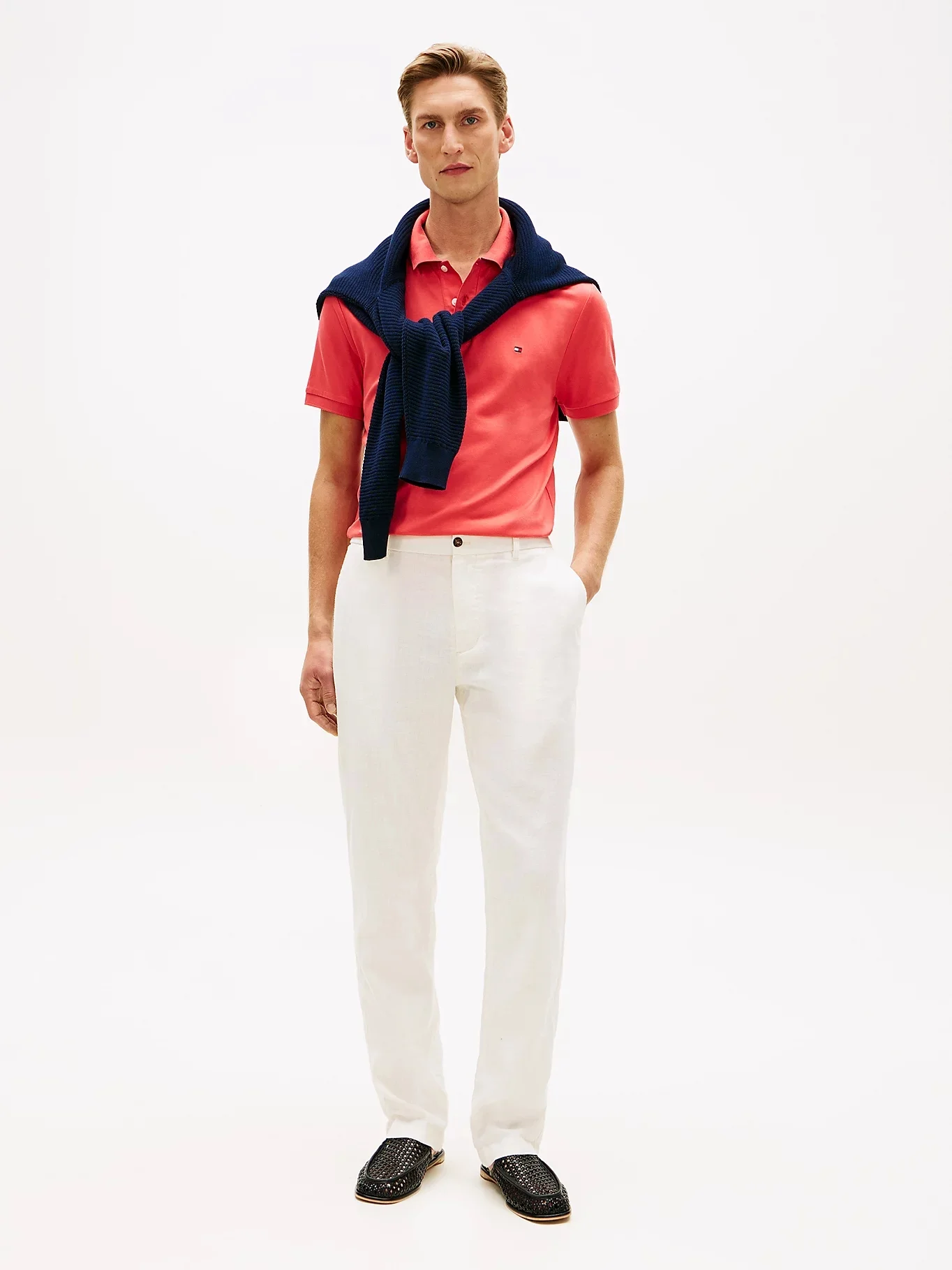 TOMMY HILFIGER Áo Polo Nam Tay Ngắn Liquid Cttn Reg SSnl Polo