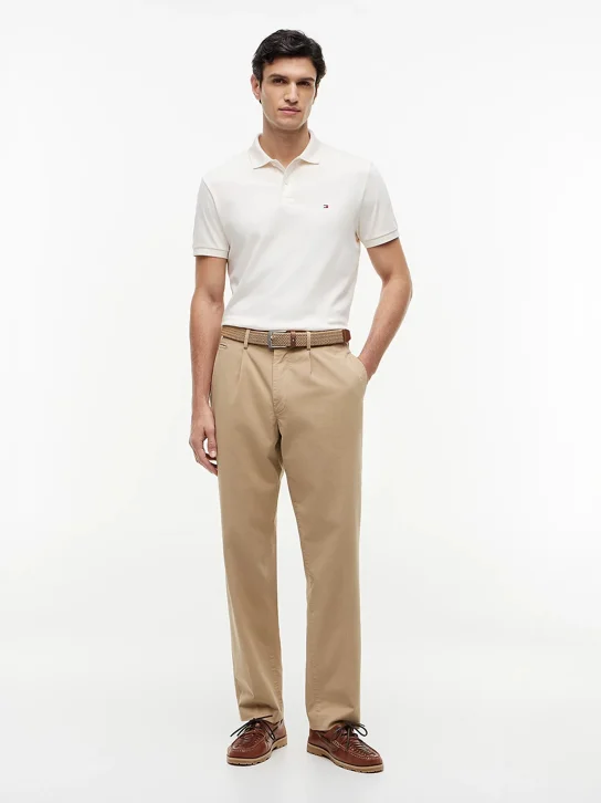 TOMMY HILFIGER Áo Polo Nam Tay Ngắn Liquid Cotton Reg Ssnl Polo