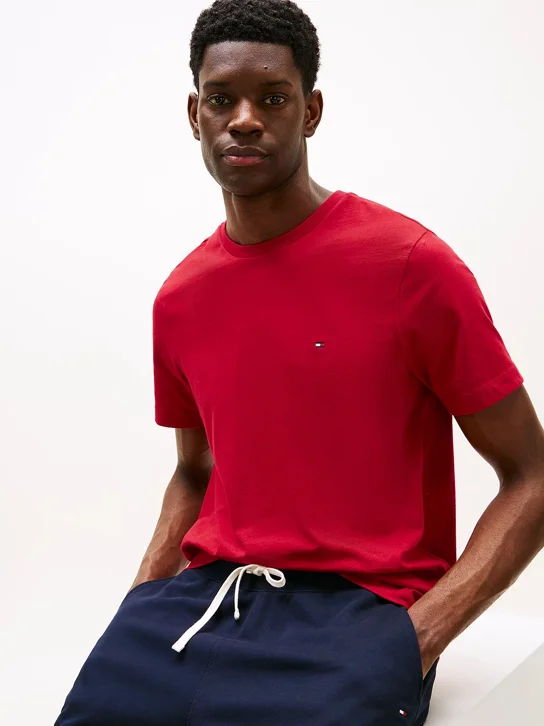 TOMMY HILFIGER Áo Thun Nam Tay Ngắn Ess Seasonal Reg Fit Solid Tee