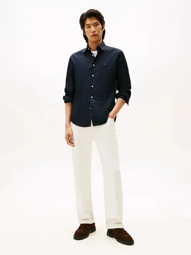 TOMMY HILFIGER Áo Sơ Mi Nam Tay Dài Non- Iron Solid L/S Shirt