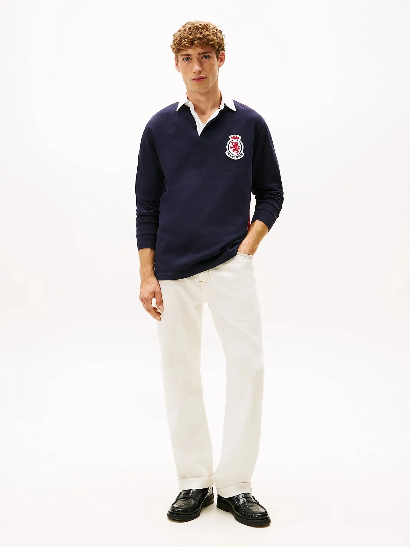 TOMMY HILFIGER Áo Polo Nam Tay Dài LS RWB Blocking Polo