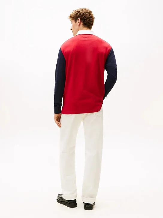 TOMMY HILFIGER Áo Polo Nam Tay Dài LS RWB Blocking Polo