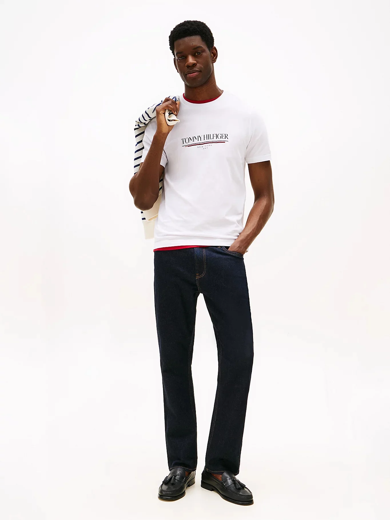 TOMMY HILFIGER Áo Thun Nam Tay Ngắn Brand Love Hilfiger Tee