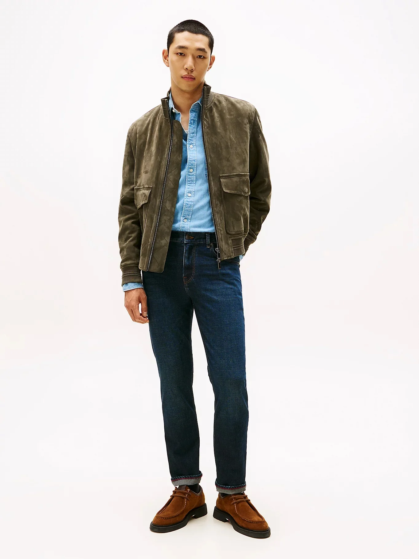 TOMMY HILFIGER Quần Jeans Nam Strght Denton Str Blacker Blue