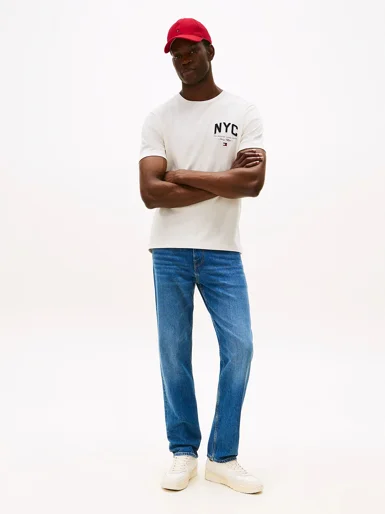 TOMMY HILFIGER Áo Thun Nam Tay Ngắn Hilfiger Script NYC Tee