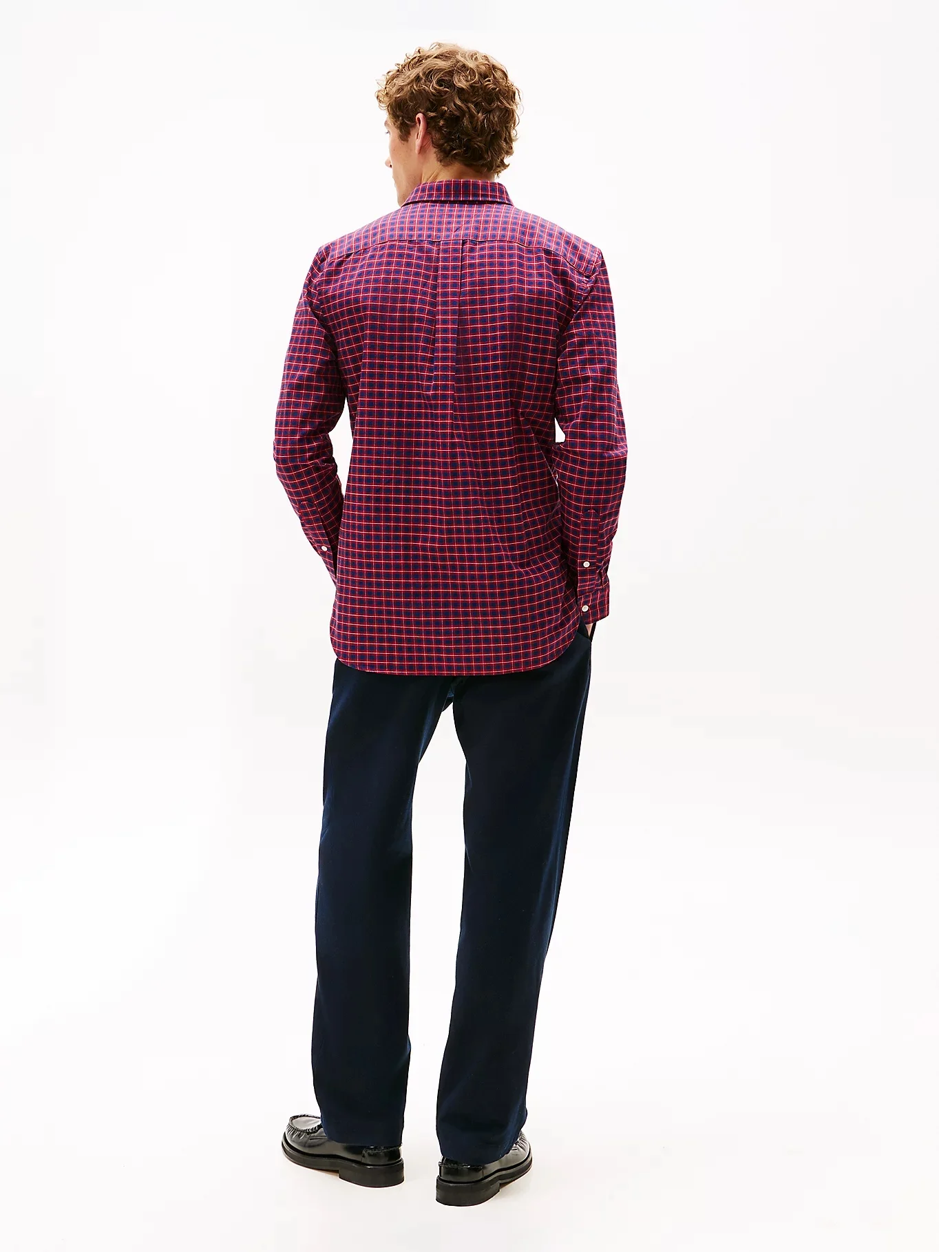 TOMMY HILFIGER Áo Sơ Mi Nam Tay Dài Heritg Oxf Seas Check RF Shrt