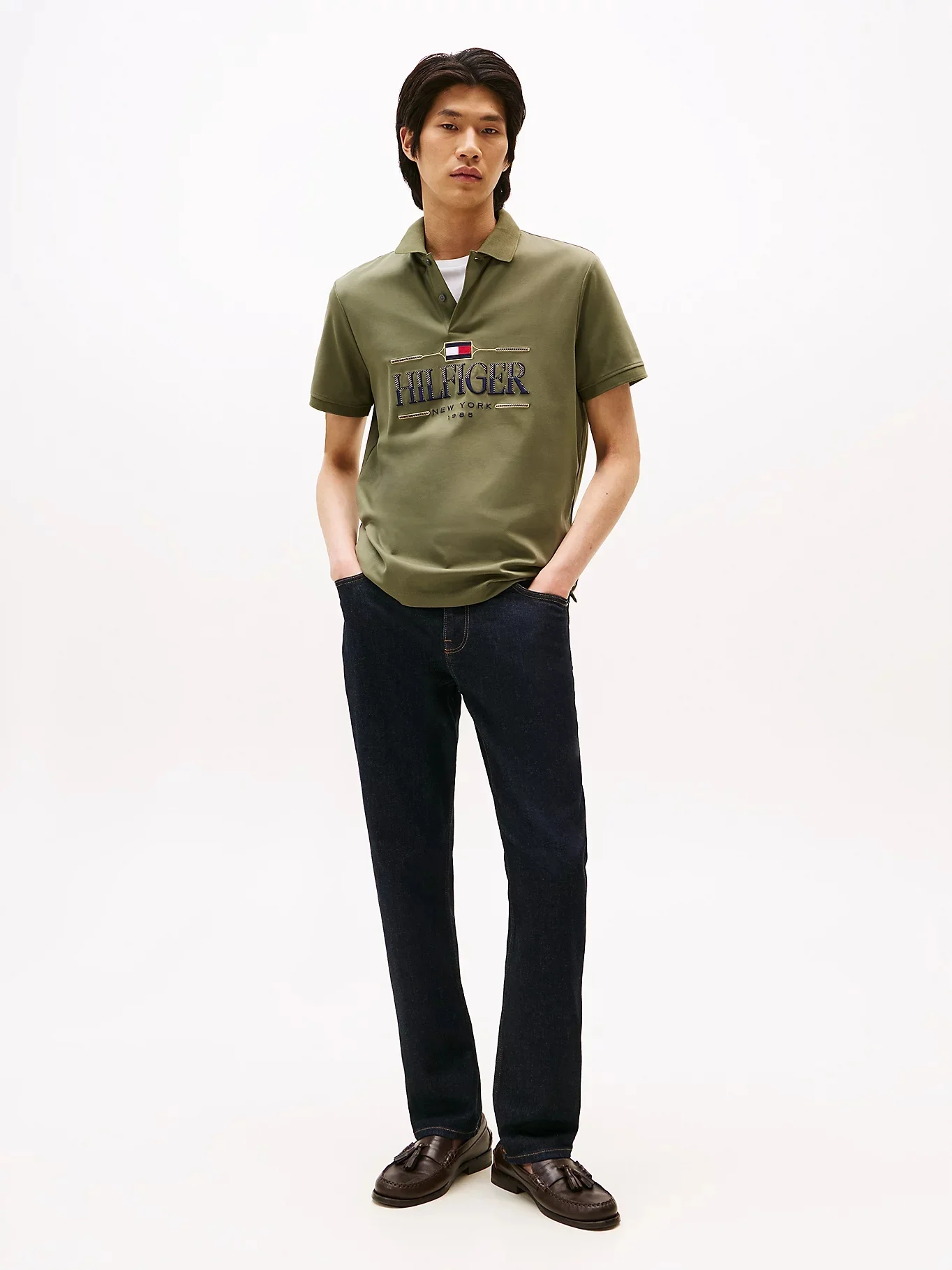 TOMMY HILFIGER Áo Polo Nam Tay Ngắn IM Icon Reg Polo