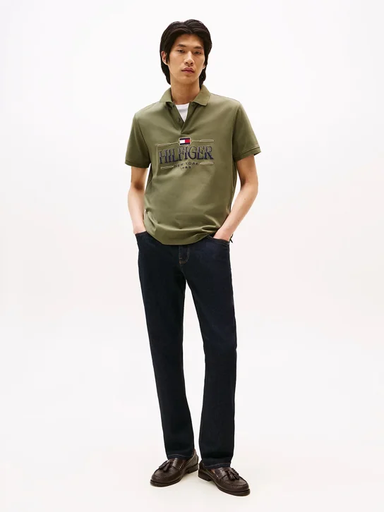 TOMMY HILFIGER Áo Polo Nam Tay Ngắn IM Icon Reg Polo