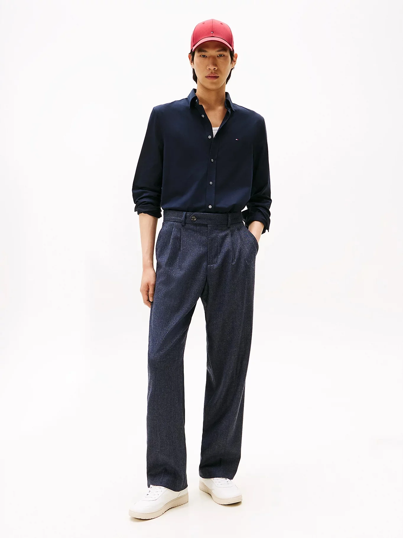 TOMMY HILFIGER Áo Sơ Mi Nam Tay Dài Performance SF Interlock