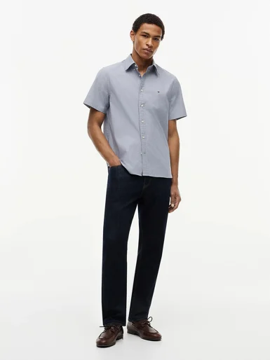 TOMMY HILFIGER Áo Sơ Mi Nam Tay Ngắn AF LW Oxf Solid S/S Shirts