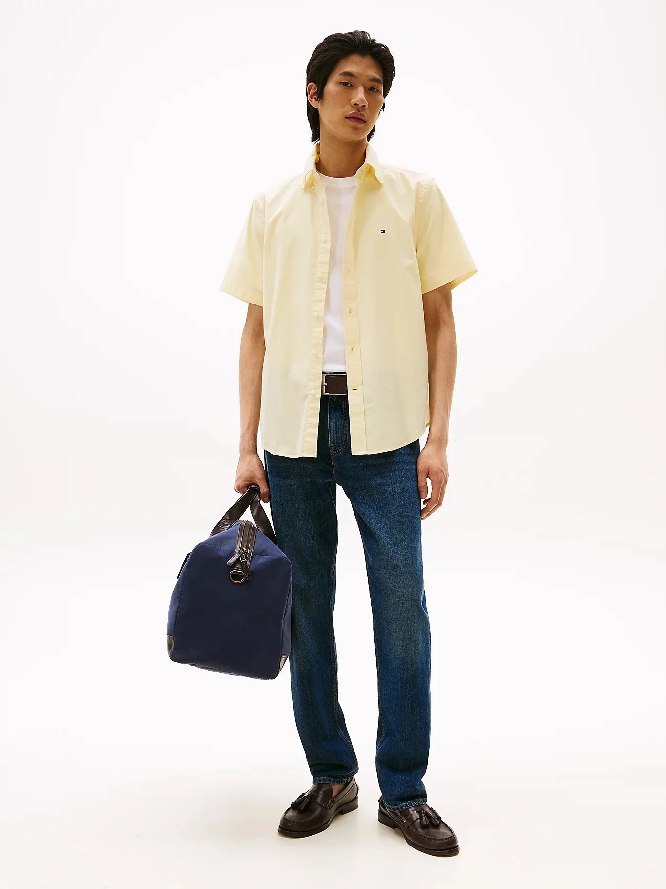 TOMMY HILFIGER Áo Sơ Mi Nam Tay Ngắn AF - LW Oxf Solid S/S Shirts