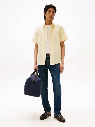 TOMMY HILFIGER Áo Sơ Mi Nam Tay Ngắn AF - LW Oxf Solid S/S Shirts