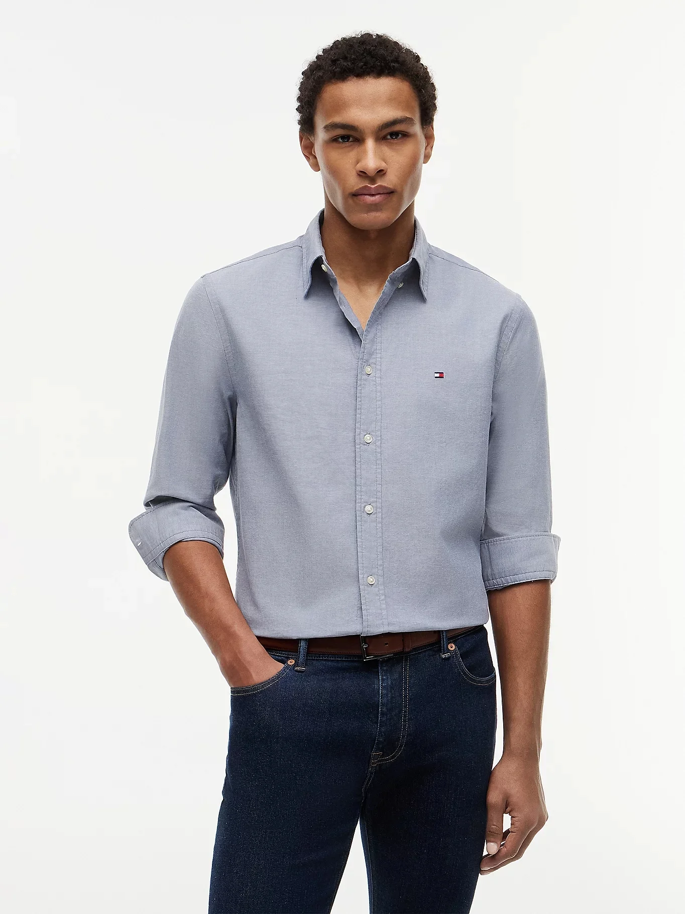 TOMMY HILFIGER Áo Sơ Mi Nam Tay Dài AF LW Oxf Solid L/S Shirt