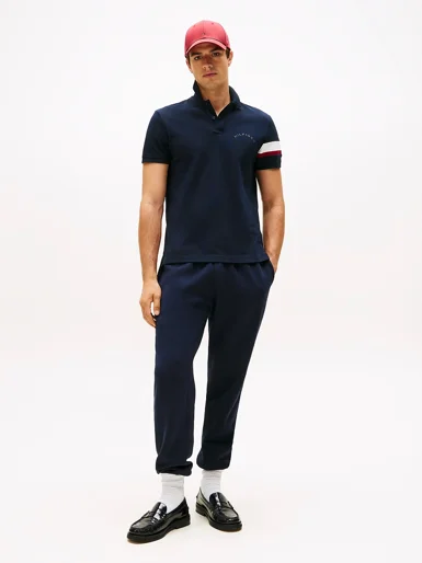 TOMMY HILFIGER Áo Polo Nam Tay Ngắn RWB Sleeve Tape Reg Polo