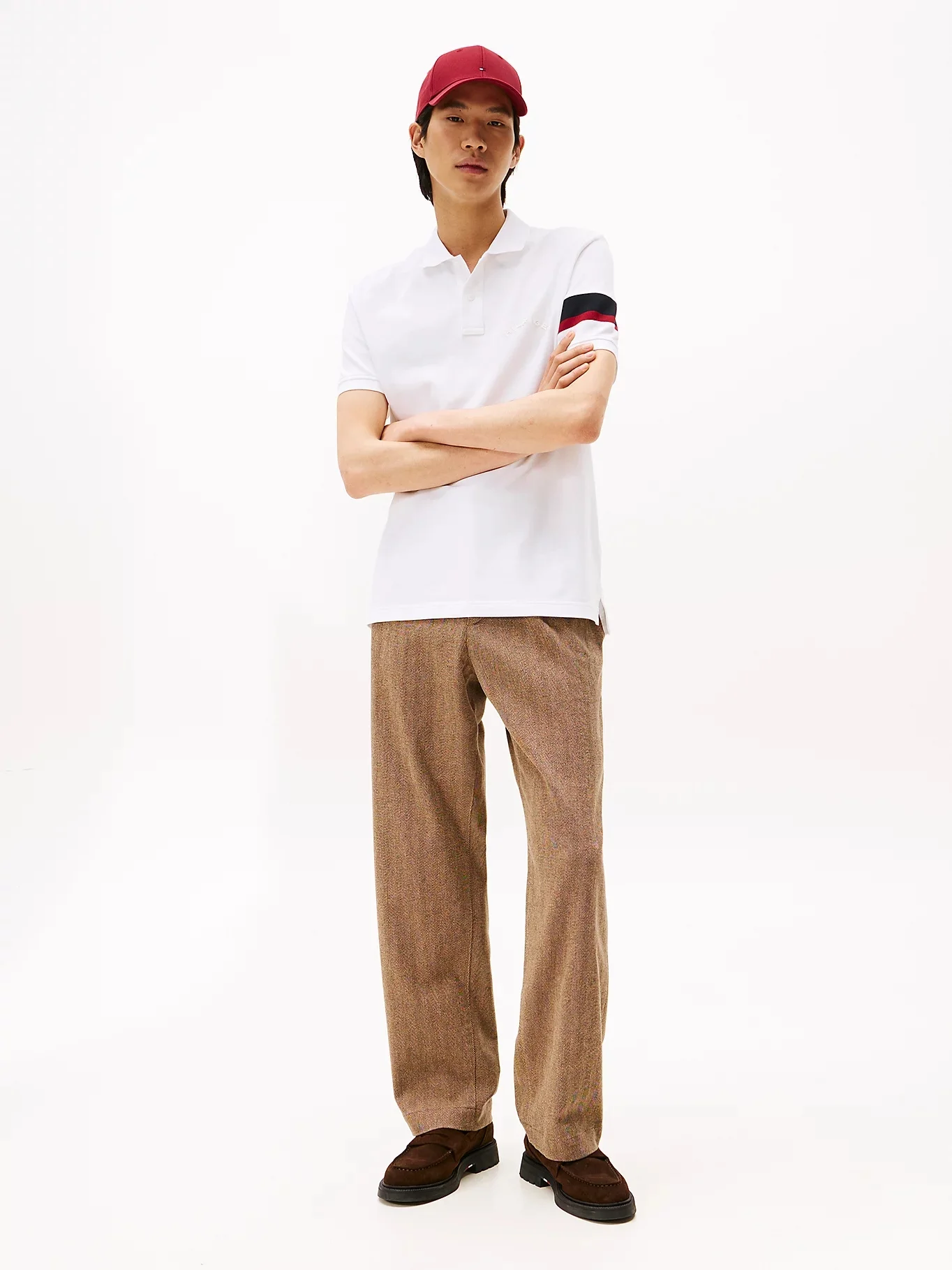 TOMMY HILFIGER Áo Polo Nam Tay Ngắn RWB Sleeve Tape Reg Polo