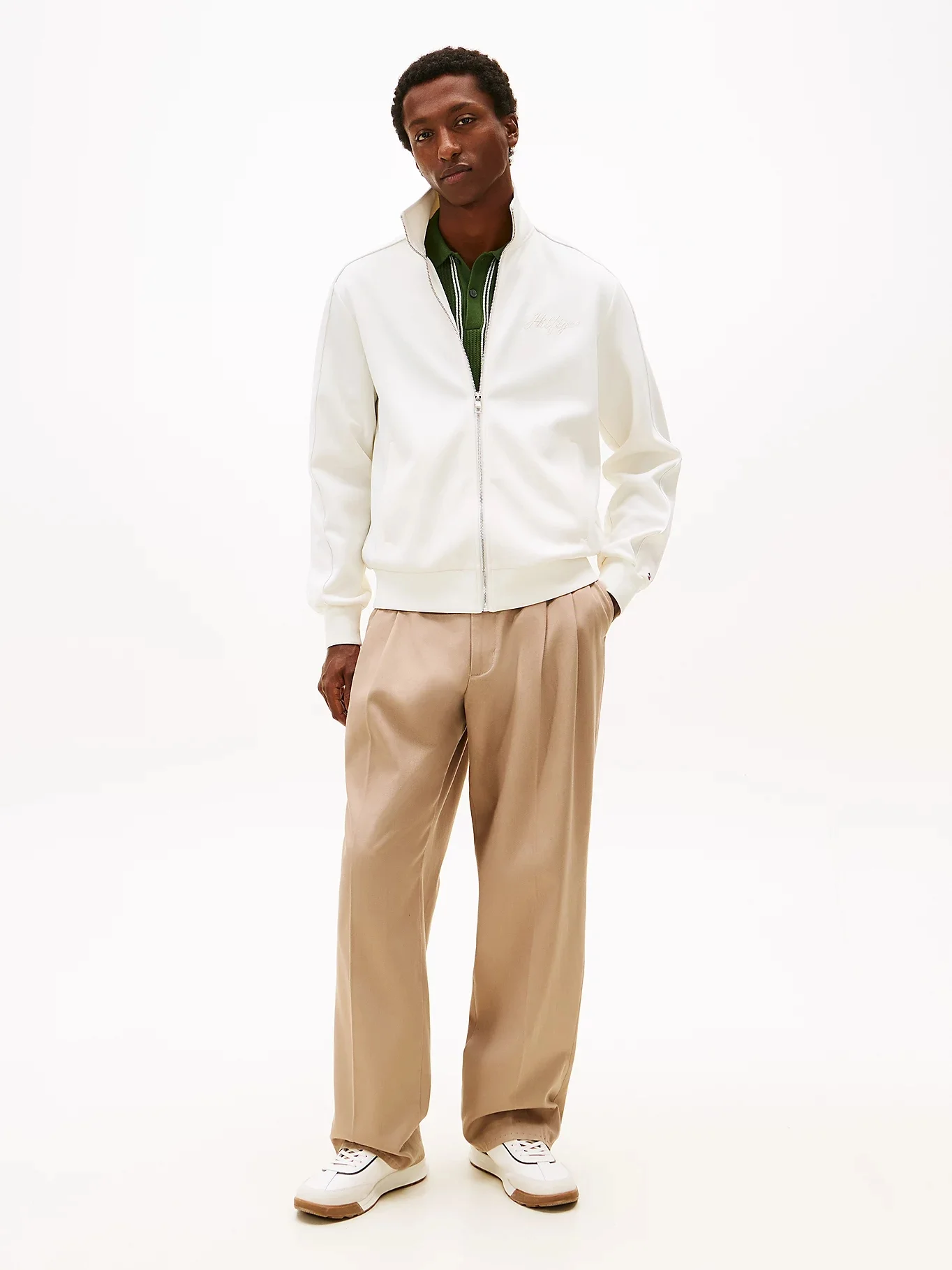 TOMMY HILFIGER Áo Khoác Nam Tay Dài Modern Ath Track Jacket
