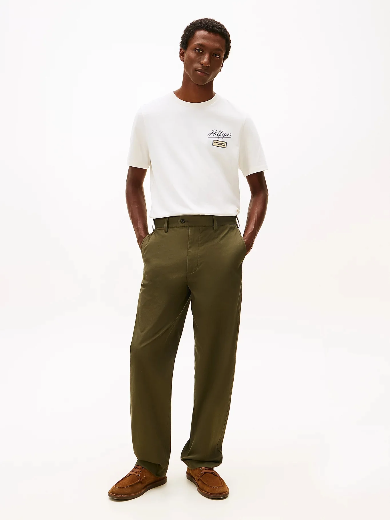 TOMMY HILFIGER Áo Thun Nam Tay Ngắn Modern Ath Graphic Badge Tee