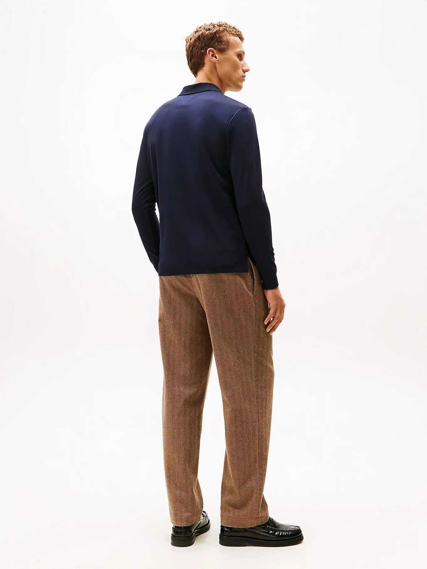 TOMMY HILFIGER Áo Polo Nam Tay Dài IM LS Merc Jacquard Reg Polo