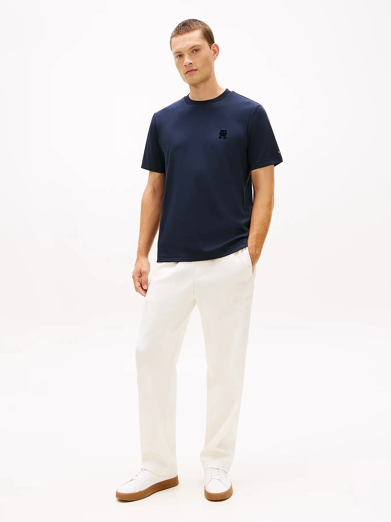 TOMMY HILFIGER Áo Thun Nam Tay Ngắn Imd Interlock Tee