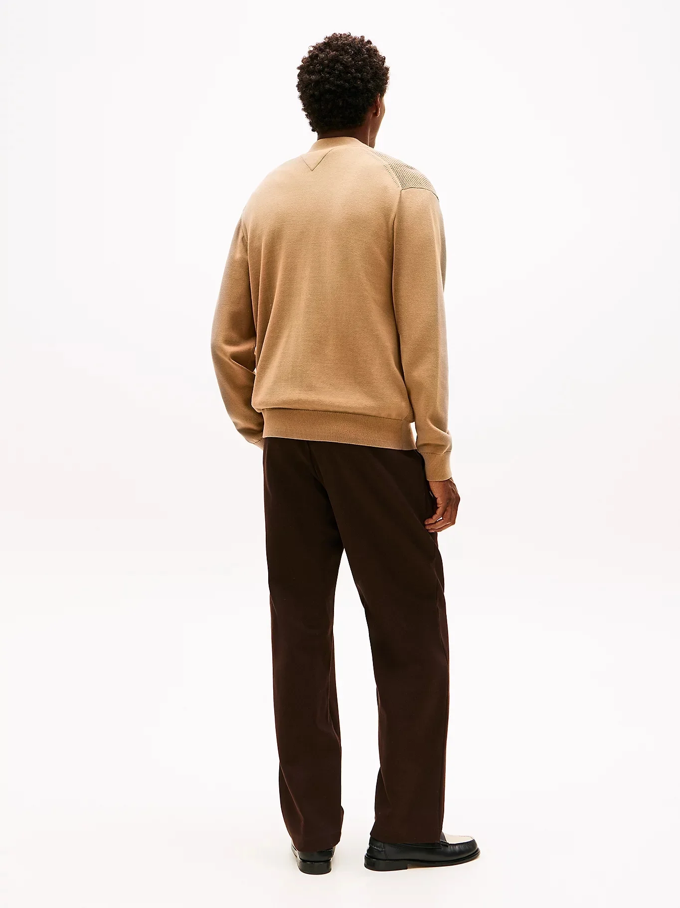 TOMMY HILFIGER Áo Sweater Nam Tay Dài RWB Textured Zip Thru Bomber