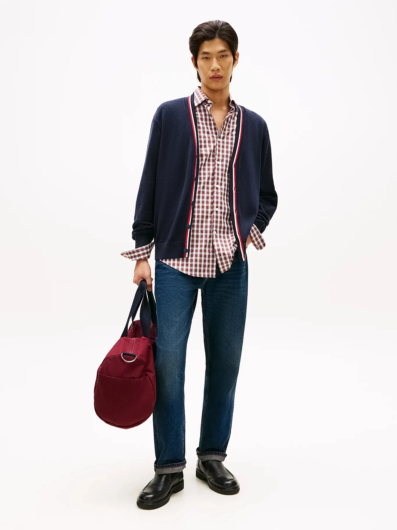 TOMMY HILFIGER Áo Cardigan Nam Tay Dài RWB Cardigan
