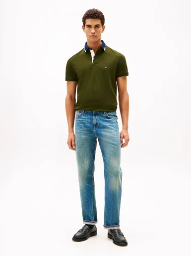 TOMMY HILFIGER Áo Polo Nam Tay Ngắn Pique Grafic Collar Reg Polo