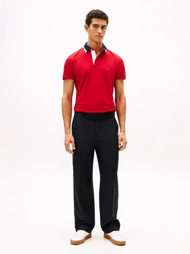 TOMMY HILFIGER Áo Polo Nam Tay Ngắn Pique Grafic Collar Reg Polo