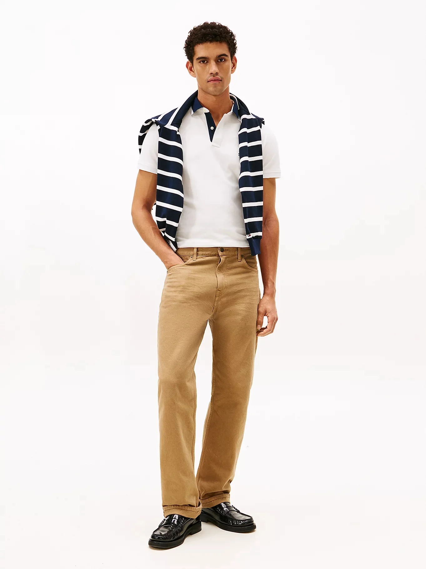 TOMMY HILFIGER Áo Polo Nam Tay Ngắn Pique Grafic Collar Reg Polo