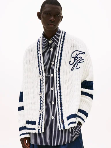 TOMMY HILFIGER Áo Cardigan Nam Tay Dài NYFW Long Cardigan