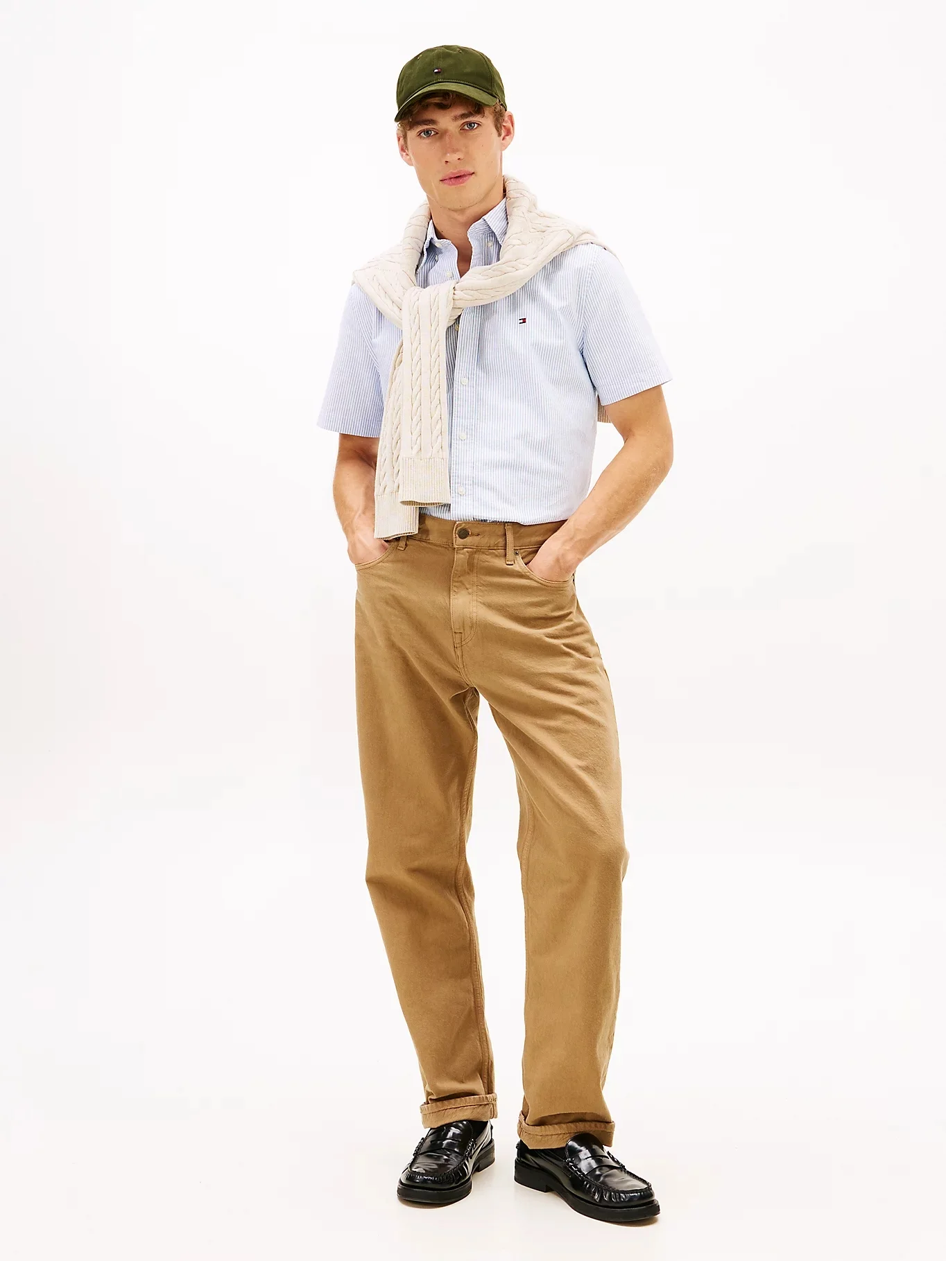 TOMMY HILFIGER Áo Sơ Mi Nam Tay Ngắn Heritage Oxf Stp Shirt S/S