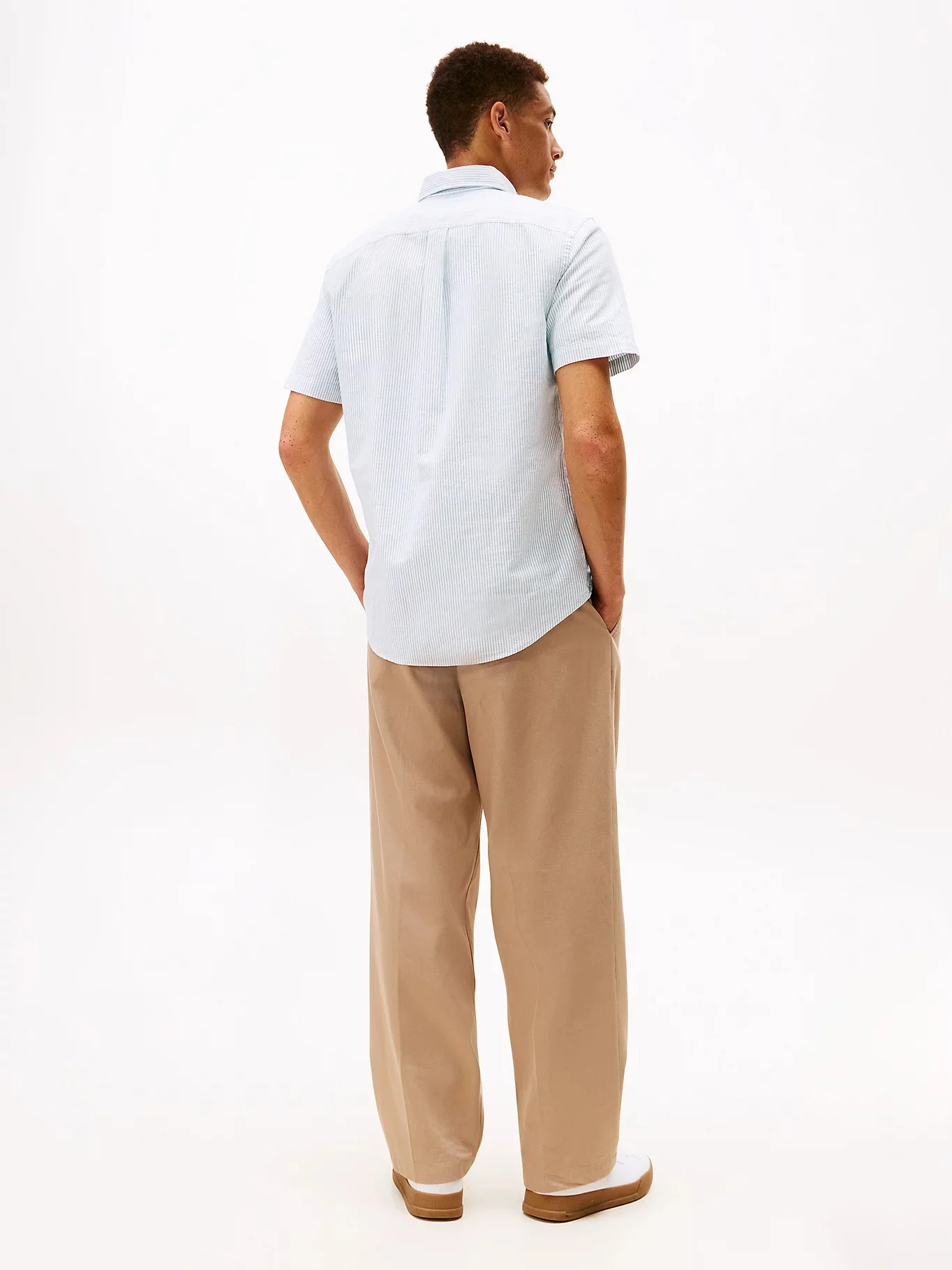 TOMMY HILFIGER Áo Sơ Mi Nam Tay Ngắn Heritage Oxf Stp Shirt S/S