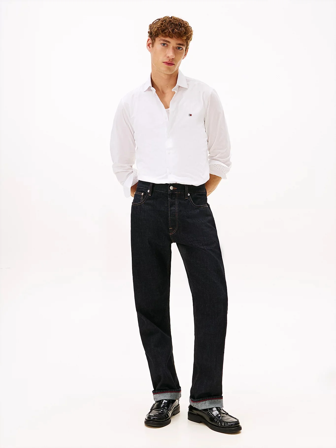 TOMMY HILFIGER Áo Sơ Mi Nam Tay Dài Flex Dobby SF Shirt