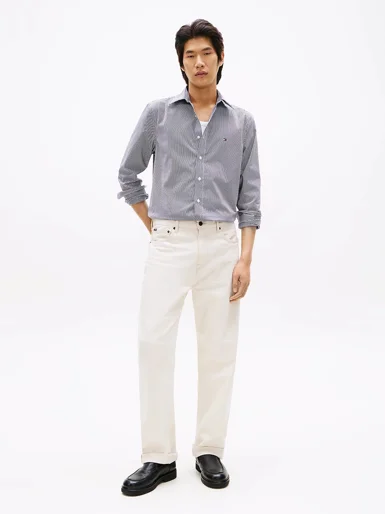 TOMMY HILFIGER Áo Sơ Mi Nam Tay Dài AF Non Iron Mini Check Shirt